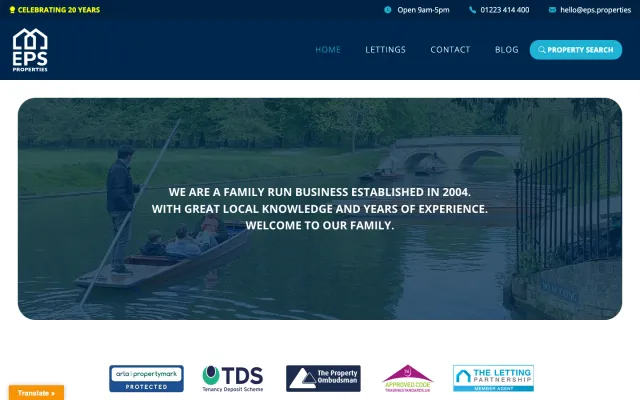 EPS Properties Refreshed Website